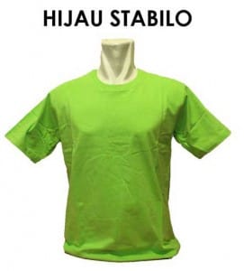 kaos hijau stabilo