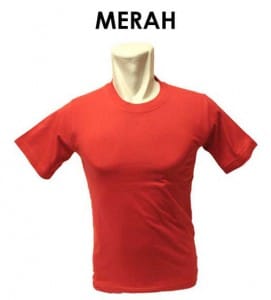 kaos merah