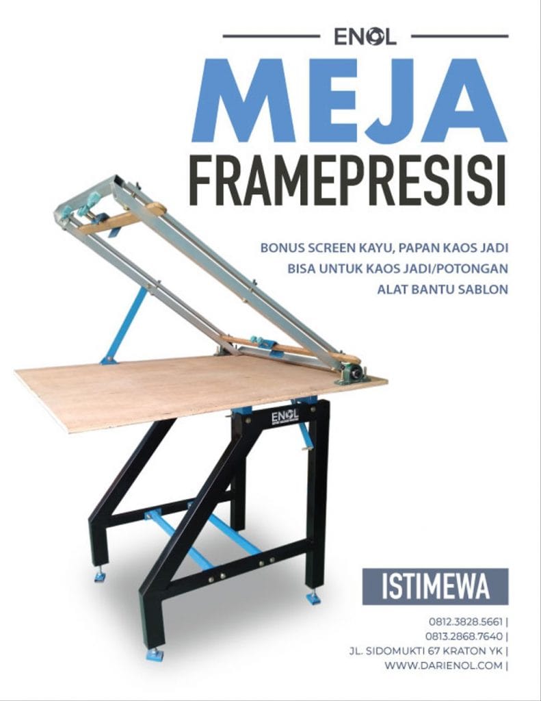 meja sablon frame presisi