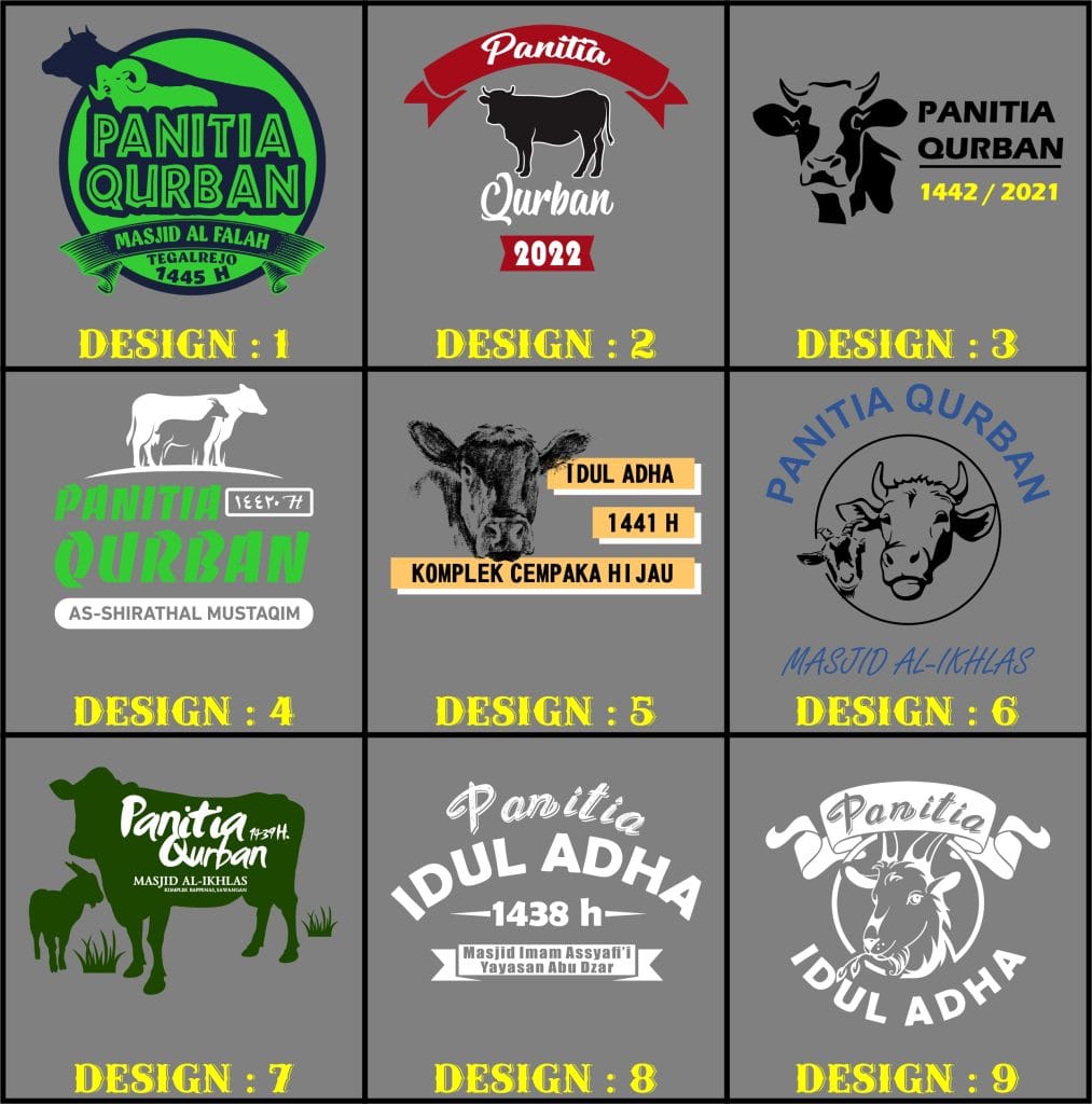 template kaos qurban