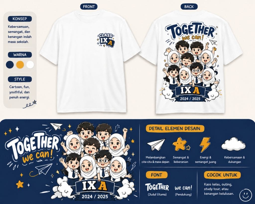 desain kaos kelas